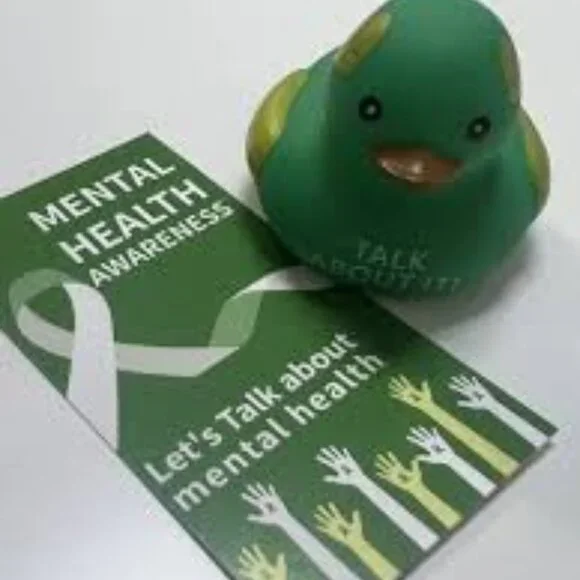 💚🦆 Mental Health Awareness Rubber Duck – Talk About It! (Limited Qty) - Picture 8 of 8
